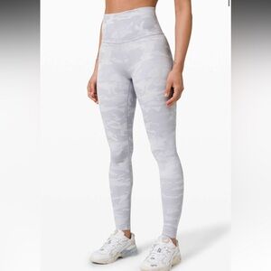 Lululemon Wunder Under High-Rise Tight “28 Luxtreme Gray Camo Leggings Size 8